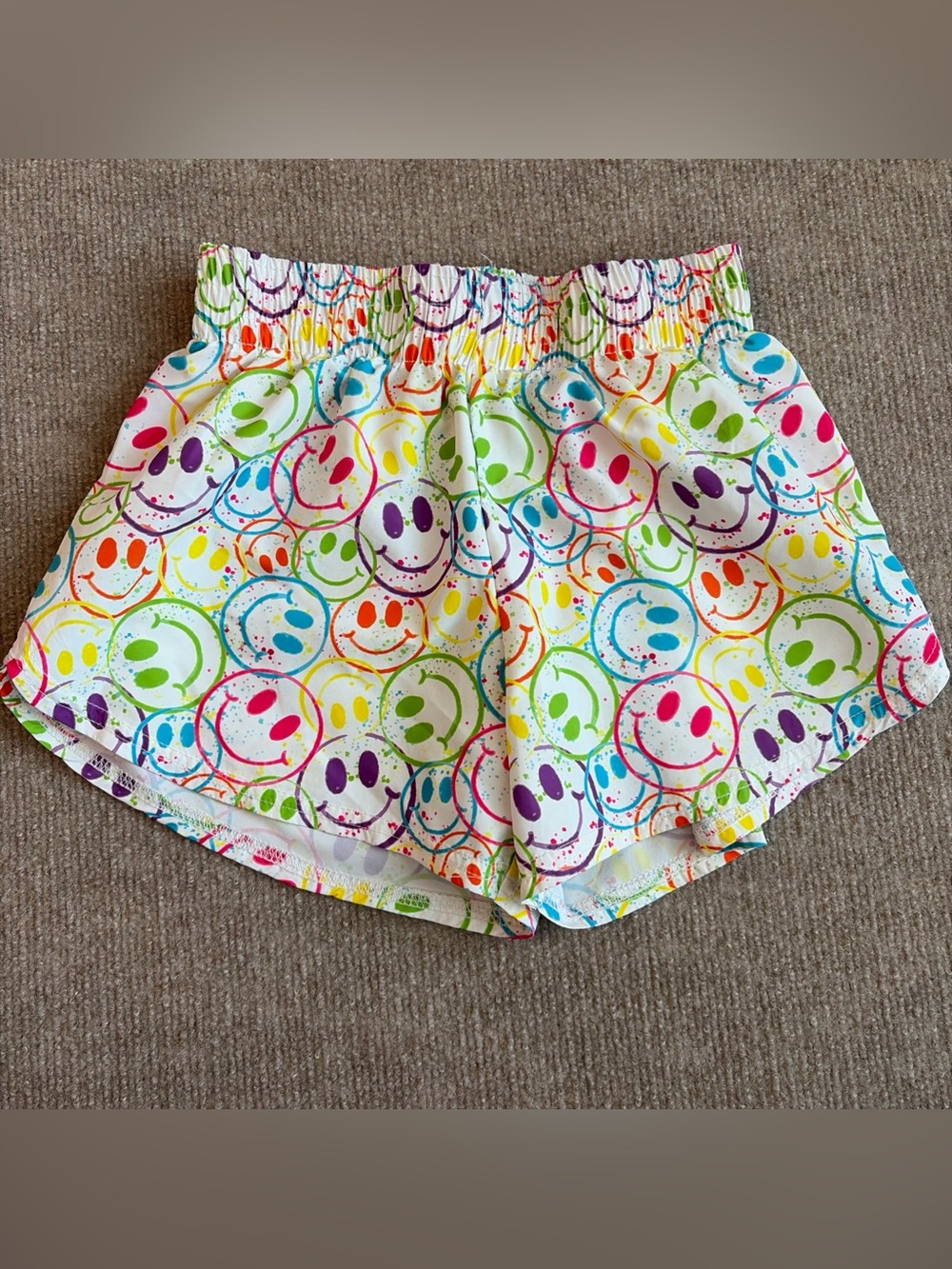 AZARHIA STEPH Girls Sz L 10/12 Smiley Face Shorts